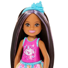 Barbie Family Muñeca Chelsea Cumpleañera Falda Azul