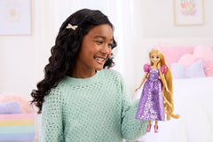 Disney Princess Enchanted Stories Rapunzel Fashion Doll With Sparkling Dress & Accessories, Posable