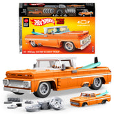 Mattel Brick Shop Hot Wheels Jogo de Construção Elite Carrinha Chevy de 1962 Personalizada