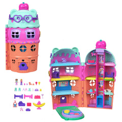 Polly Pocket Dolls And Playset, Gelato House With Elevator, Ice Cream Theme With 25+ Accessories including Furniture And Pets