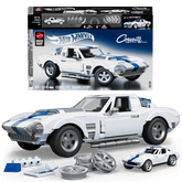 Mattel Brick Shop Hot WheelsJuguete de Construcción Elite 63 Corvette Grand Sport