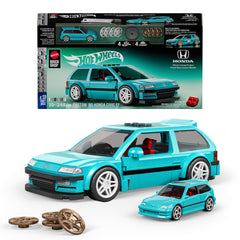 Mattel Brick Shop Hot Wheels Juguete de Construcción Speed Custom '90 Honda Civic EF