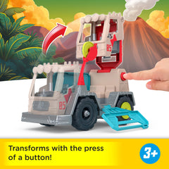 Imaginext Jurassic World Trek ‘n Transform Toy Vehicle Play Set With Dinosaur, Figure & Projectile