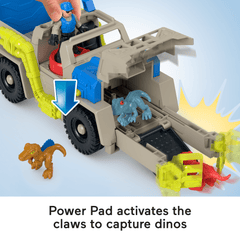 Imaginext Jurassic World Camion de Pistage et de Transport de Dinos