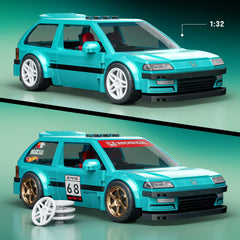 Mattel Brick Shop Hot Wheels Juguete de Construcción Speed Custom '90 Honda Civic EF