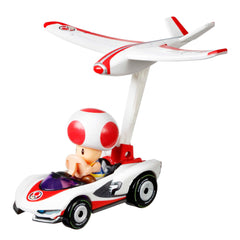 Hot Wheels Mario Kart Toad P-Wing et Planeur Nuages