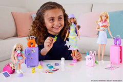 Barbie Toys, Chelsea Doll And Accessories, Travel Set With Puppy