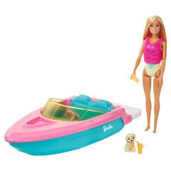 Barbie Conjunto de Brinquedo Barco aquático com Boneca