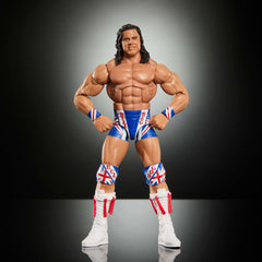 WWE Elite Legends British Bulldog Action Figure & Accessories, Series 29 6-Inch Collectible Set