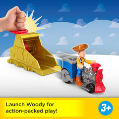 Imaginext Launcher Set With Woody Figure, Inspired By Disney And Pixar Toy Story