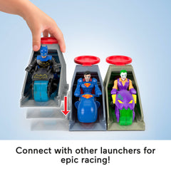 Imaginext DC Super Friends Launcher Set With 3-Inch Batman Action Figure, Toy Vehicle & Housing Unit