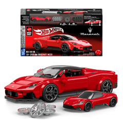 Mattel Brick Shop Hot Wheels Maserati Mc20, Kit de Construction de Jouets 250 Pièces, de Collection