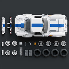 Mattel Brick Shop Hot WheelsJuguete de Construcción Elite 63 Corvette Grand Sport
