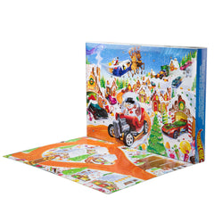 Hot Wheels 2025 Advent Calendar With 10 Toy Vehicles in 1:64 Scale & 24 Accessories