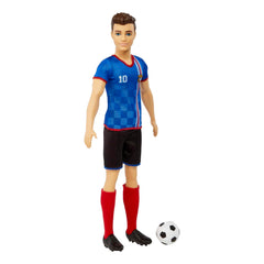 Ken Soccer Doll, Cropped Hair, #10 Uniform, Soccer Ball, Cleats, Socks, 3 & Up