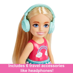 Barbie Toys, Chelsea Doll And Accessories, Travel Set With Puppy