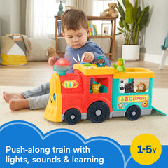 Fisher-Price Little People Big ABC Animal Train Toddler Learning Toy With Lights Music & 6 Figures