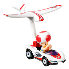 Hot Wheels Mario Kart Toad P-Wing et Planeur Nuages