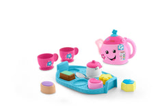 Fisher-Price Laugh & Learn Sweet Manners Tea Set Interactive Toddler Pretend Play, 11 Pieces