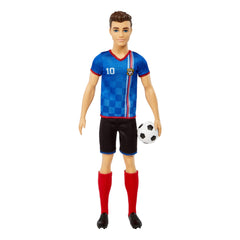 Ken Soccer Doll, Cropped Hair, #10 Uniform, Soccer Ball, Cleats, Socks, 3 & Up