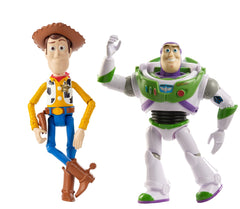 Disney And Pixar Toy Story 7-Inch Woody And Buzz Action Figure Toys 2-Pack, Pizza Planet Adventure