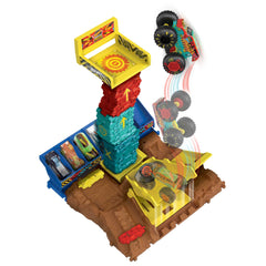 Hot Wheels Mt Arena Smashers demo derby Défi Saut de Véhicule