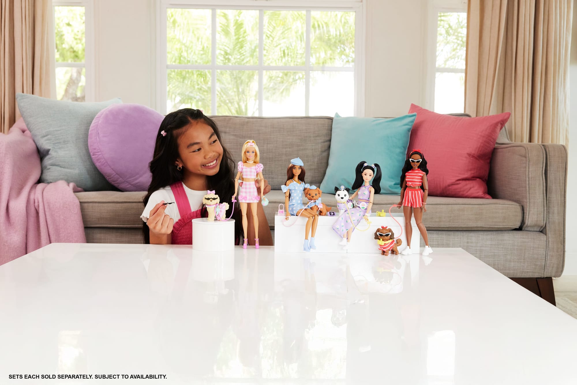 Barbie Fashion & Beauty Boneca Looks Iguais Teresa e Cachorrinho
