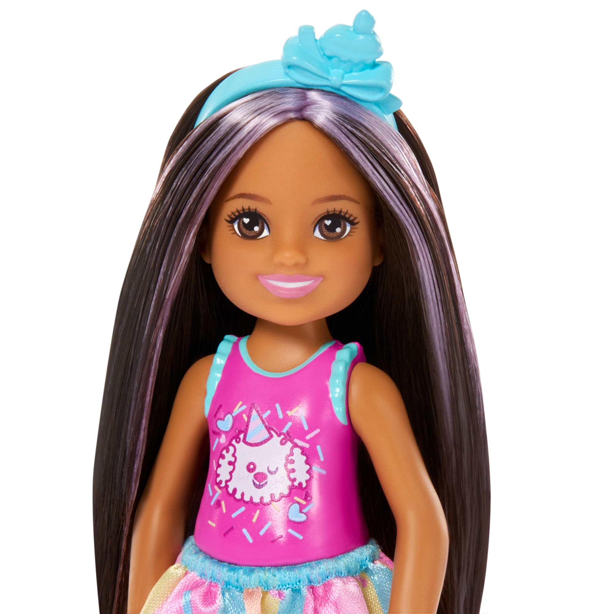Barbie Family Muñeca Chelsea Cumpleañera Falda Azul