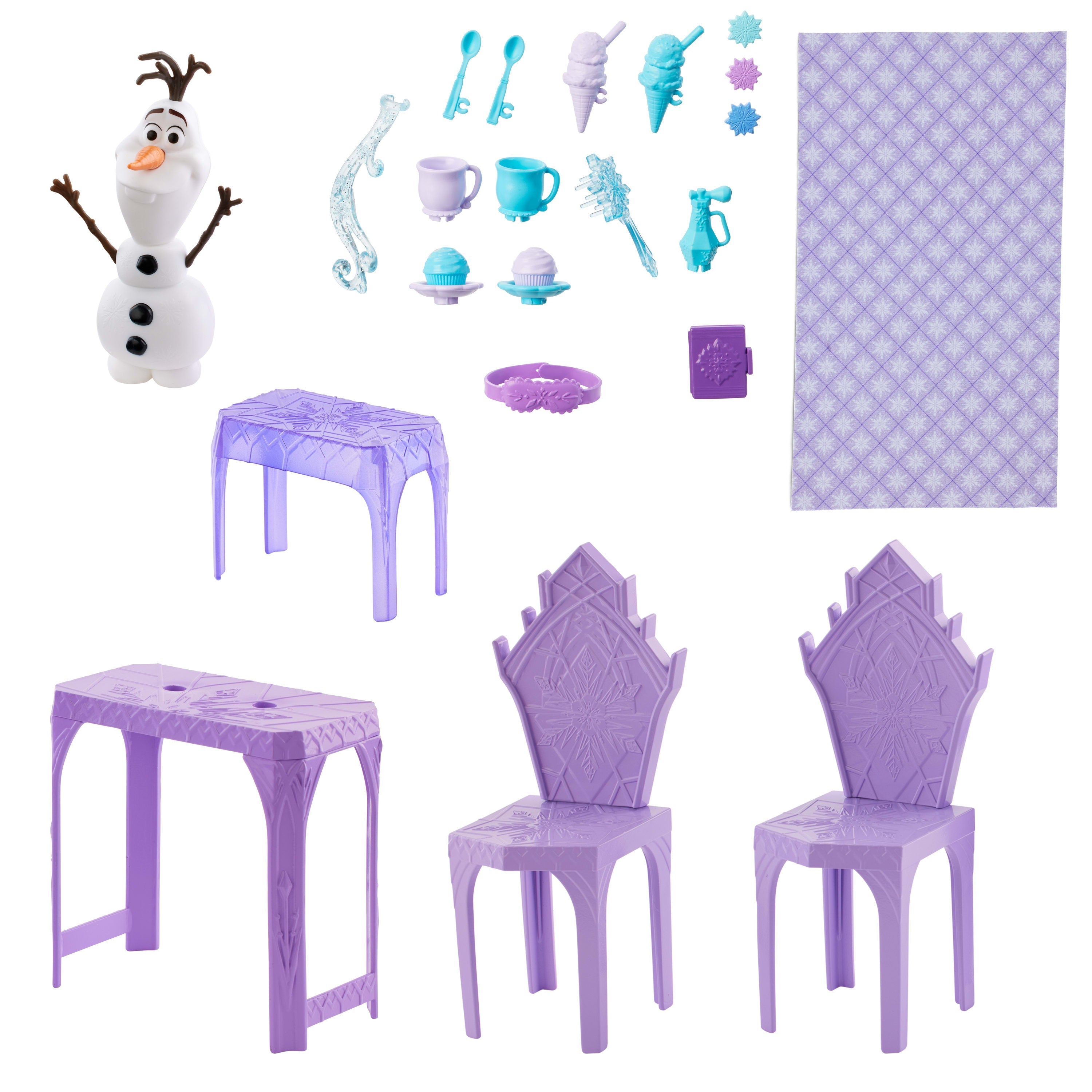Disney Frozen Elsa's Frozen Ice Palace Castle Playset With Olaf, 5 Play Areas & 21 Accessories