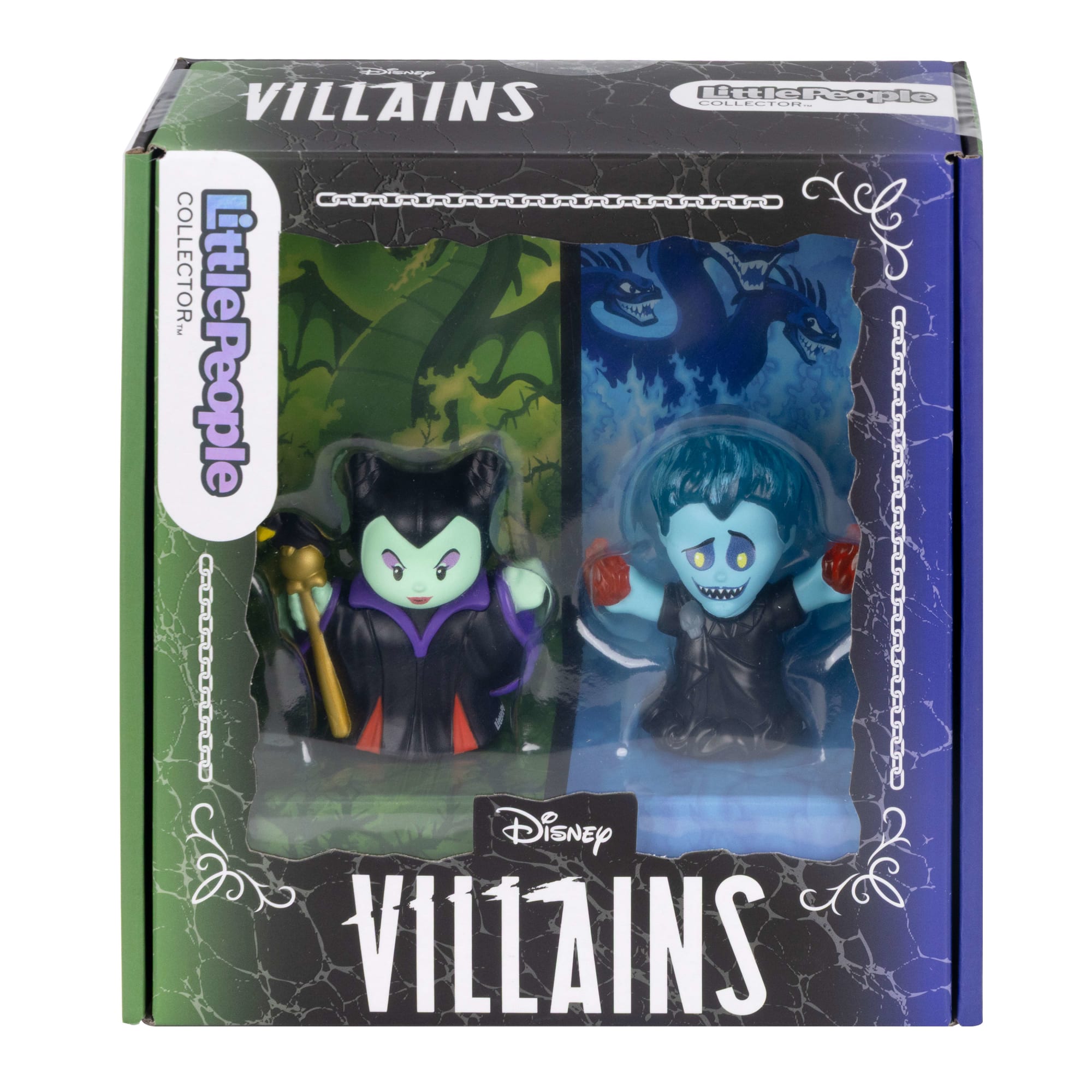 Little People Collector Disney Villains Maleficent & Hades Special Edition Set For Fans, 2 Figures