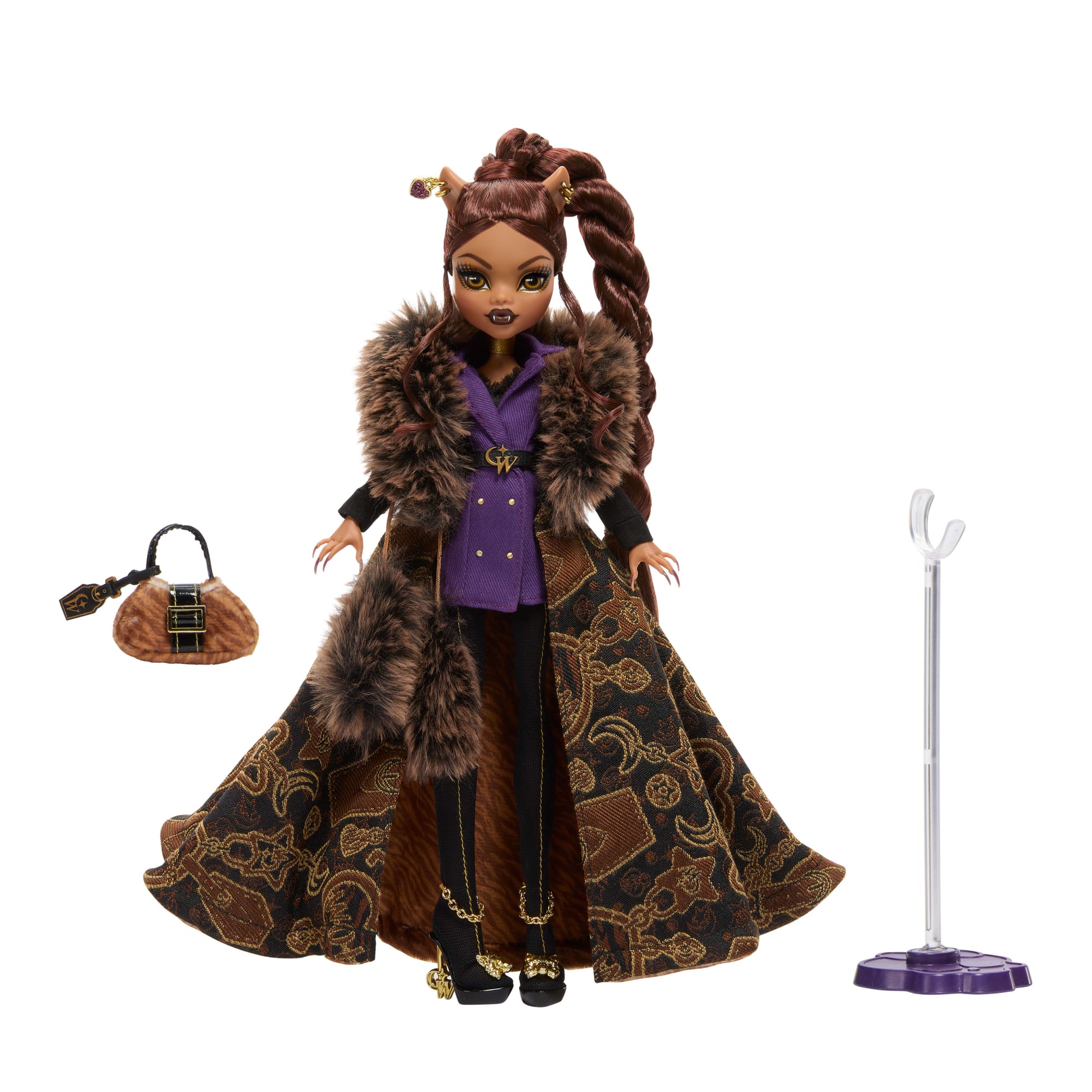 Monster High Clawdeen Wolf House Of Wolf Doll in High Fashion Coat With Premium Accessories