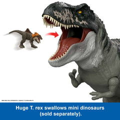 Jurassic World Rebirth Super Colossal Tyrannosaurus Rex Action Figure, T-Rex Dinosaur Movie Toy