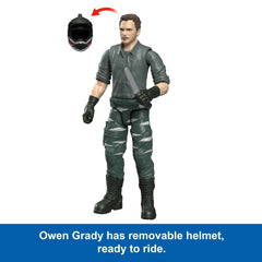 Jurassic World Reimagined Motorcycle, Owen Grady & Raptors & Tools Retro Pack, Fallen Kingdom Toy