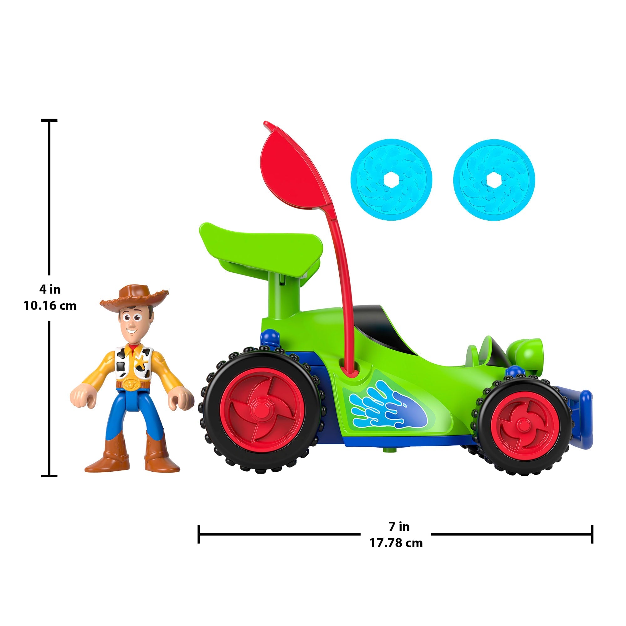Imaginext Woody & R.C. Play Set With Projectiles, Inspired By Disney And Pixar Toy Story
