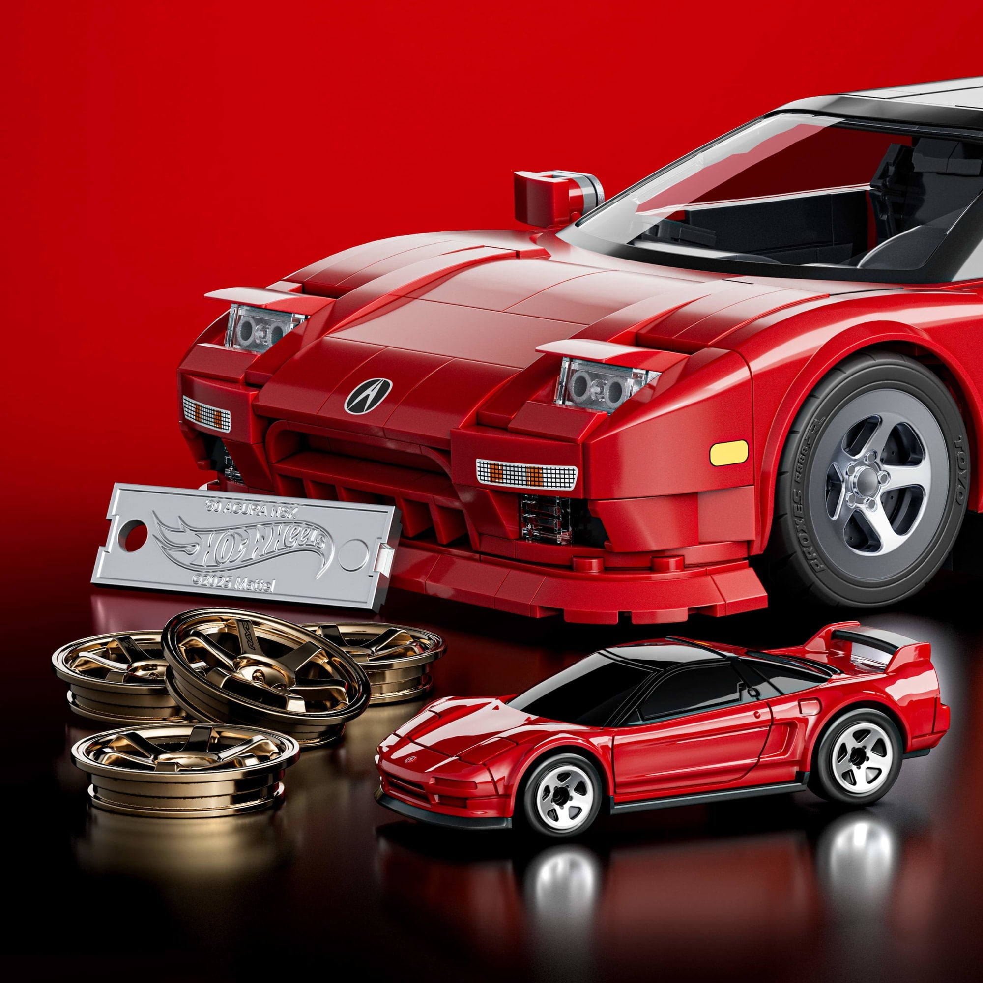 Mattel Brick Shop Hot Wheels Jogo de Construção Elite '90 Acura NSX