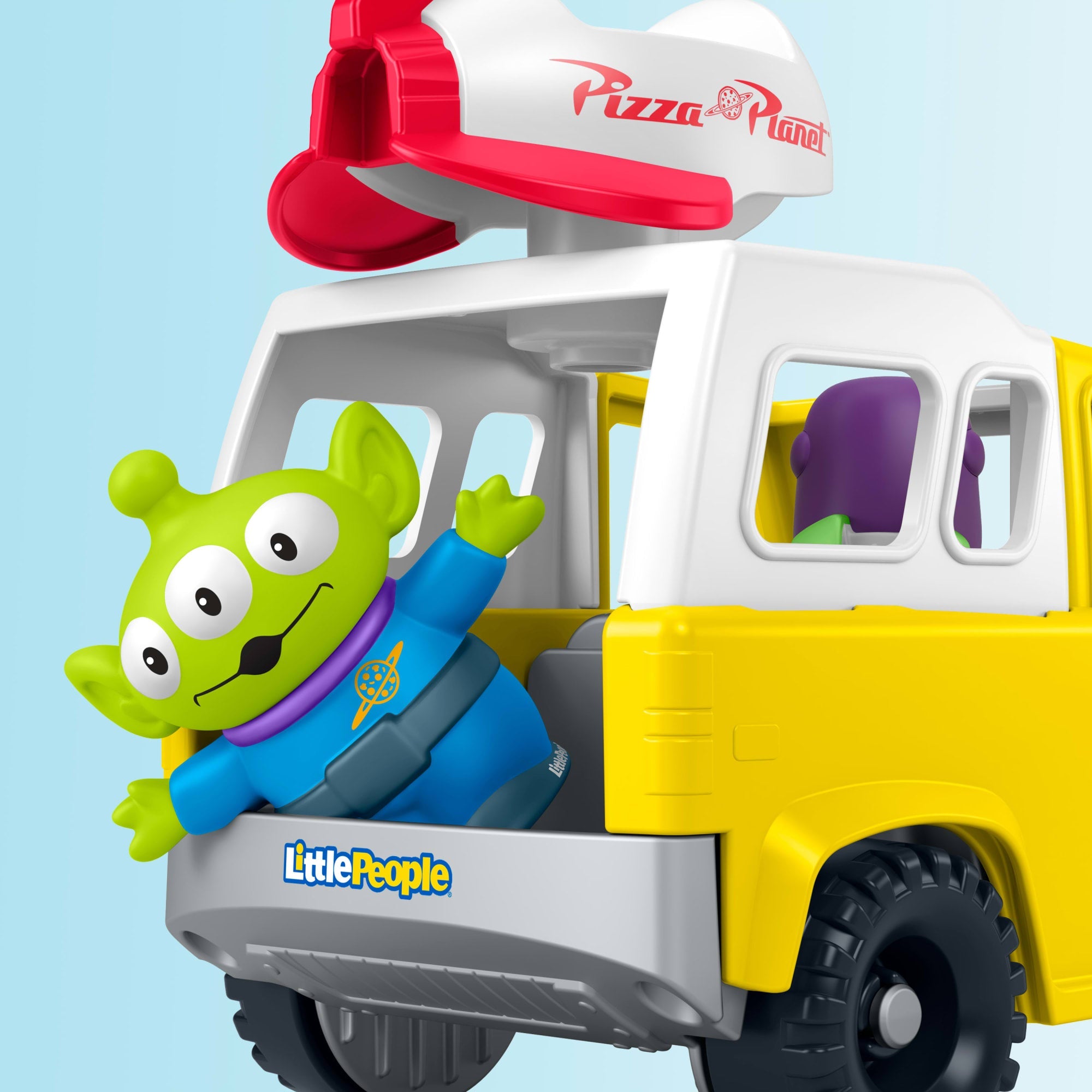 Little People Toy Story Brinquedo para Bebês FP Little People Veículo Buzz Lightyear Pizza Planeta