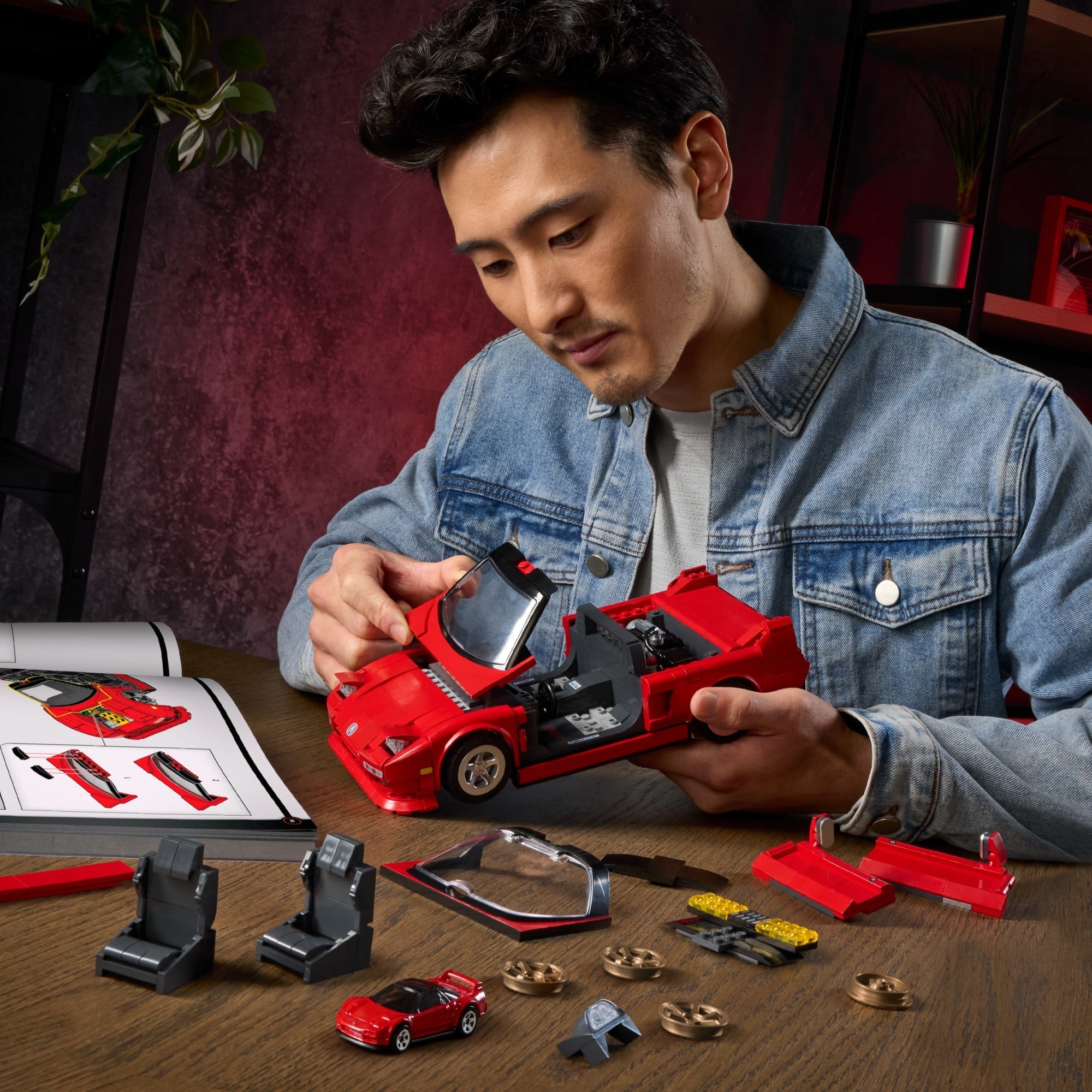 Mattel Brick Shop Hot Wheels Jogo de Construção Elite '90 Acura NSX