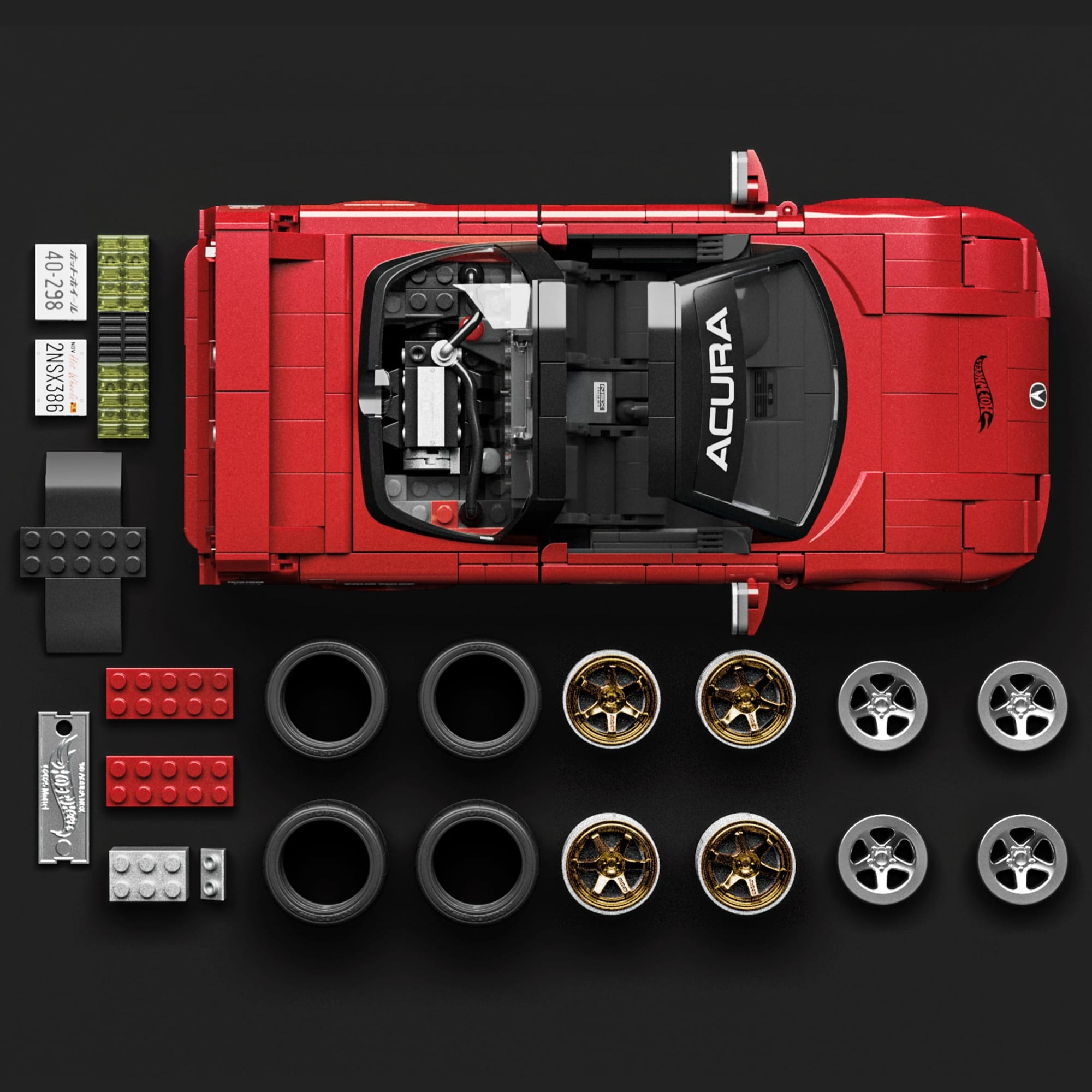 Mattel Brick Shop Hot Wheels Jogo de Construção Elite '90 Acura NSX