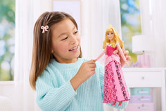 Disney Princess Enchanted Stories Aurora Fashion Doll With Sparkling Dress & Accessories, Posable