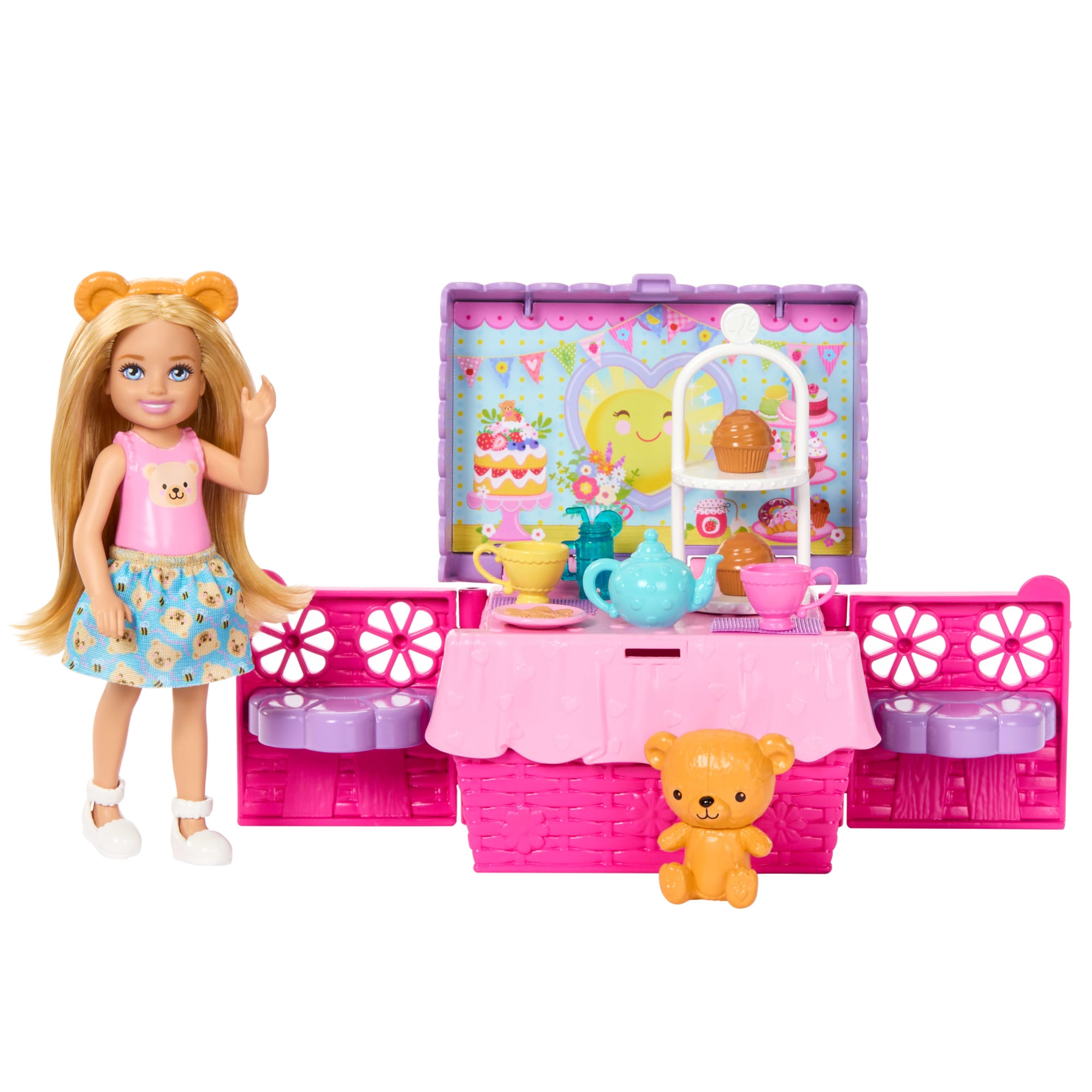 Barbie Famille et Amis-Club Chelsea-Coffret Goûter en Plein Air