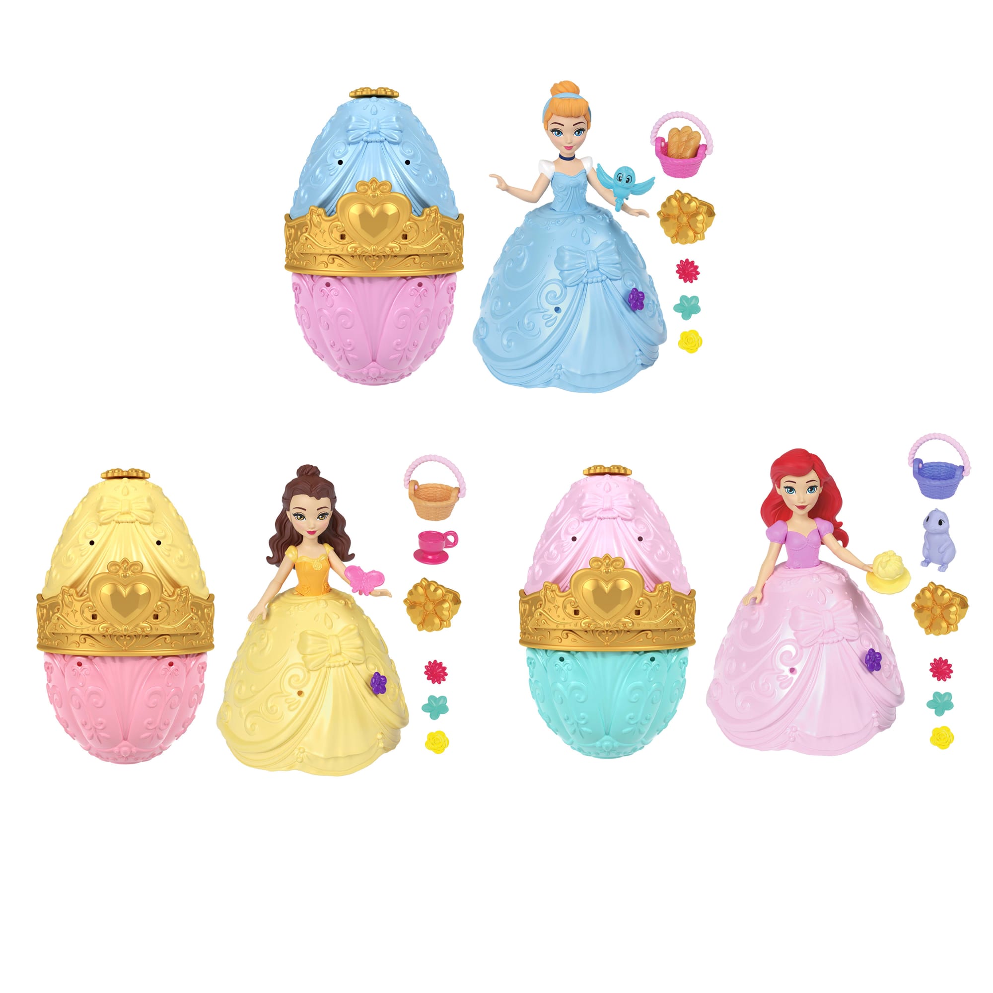 Disney Princess Easter Egg Surprise With 1 Small Doll, 2 Skirts & 10 Accessories