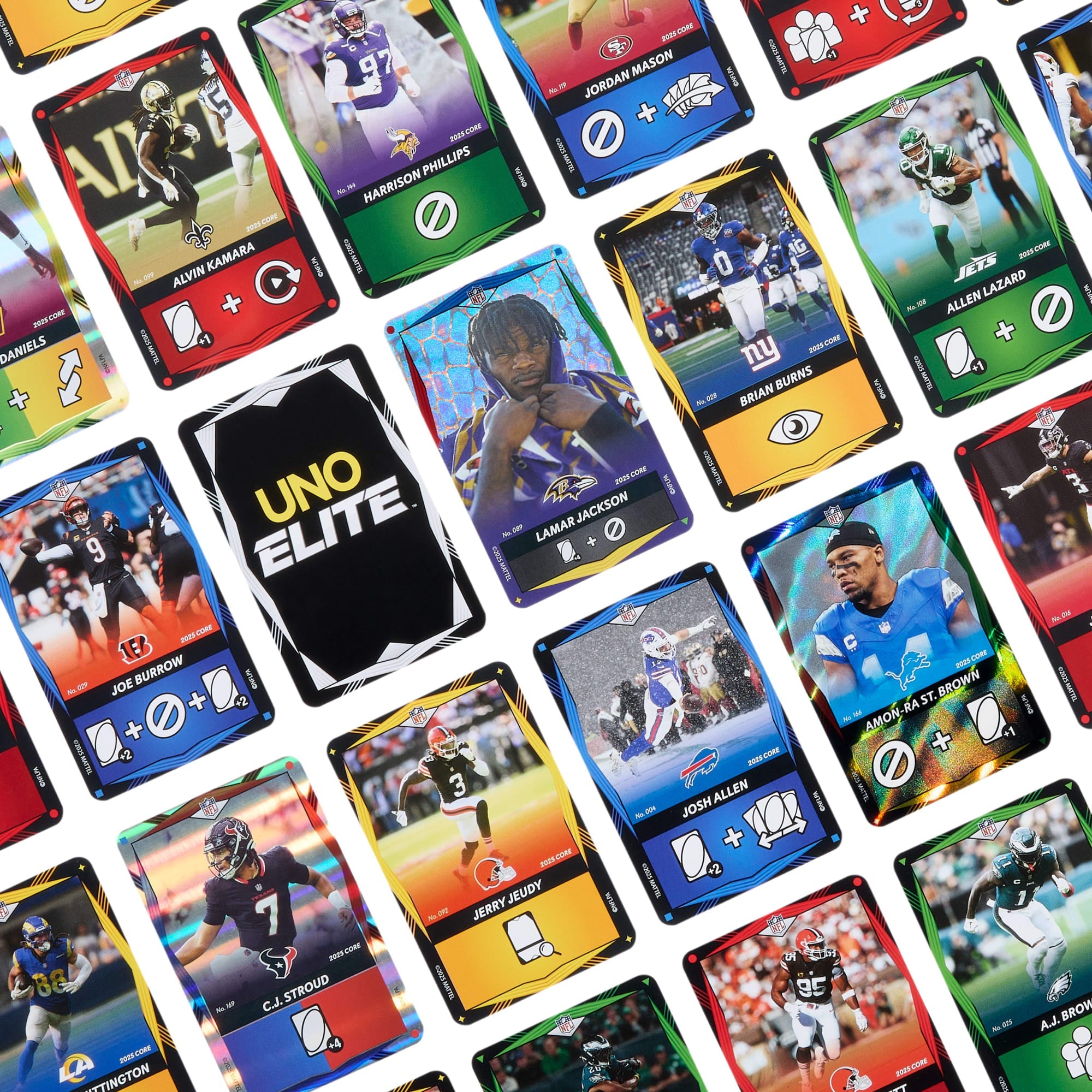 UNO Elite NFL Jogo de Cartas Pacote Inicial