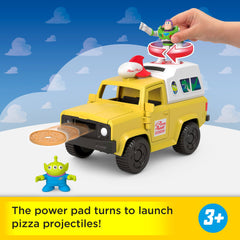 Imaginext Disney And Pixar Toy Story Pizza Planet Truck With Buzz Lightyear & Alien Action Figures