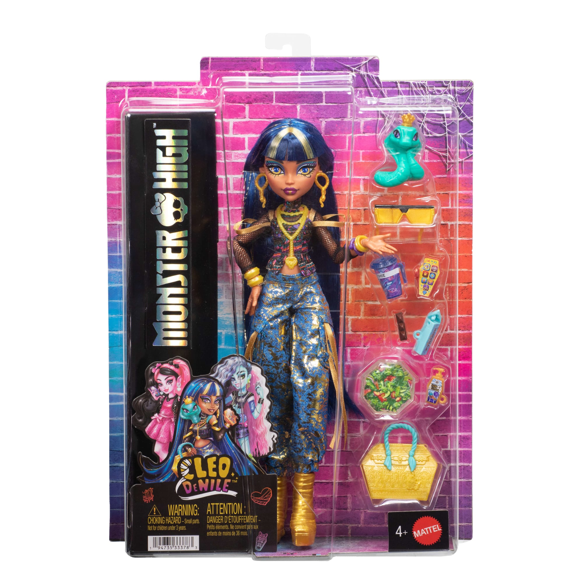 Monster High Muñeca Look Monstruoso Cleo