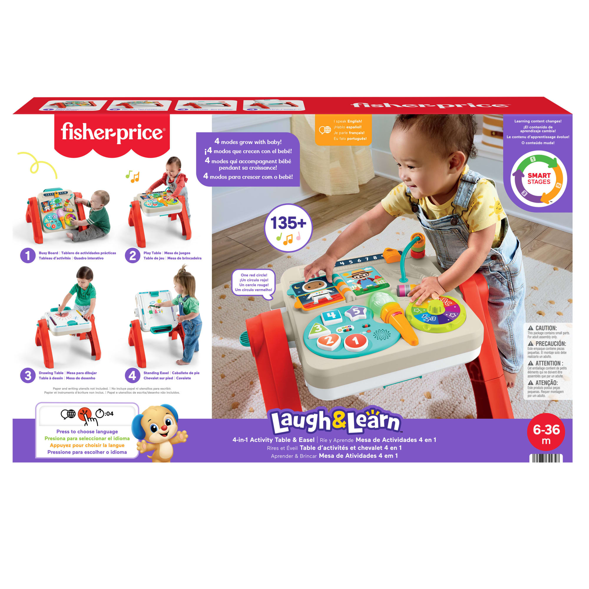 Fisher-Price® Rires et Éveil Table D’Activités et Chevalet 4 en 1