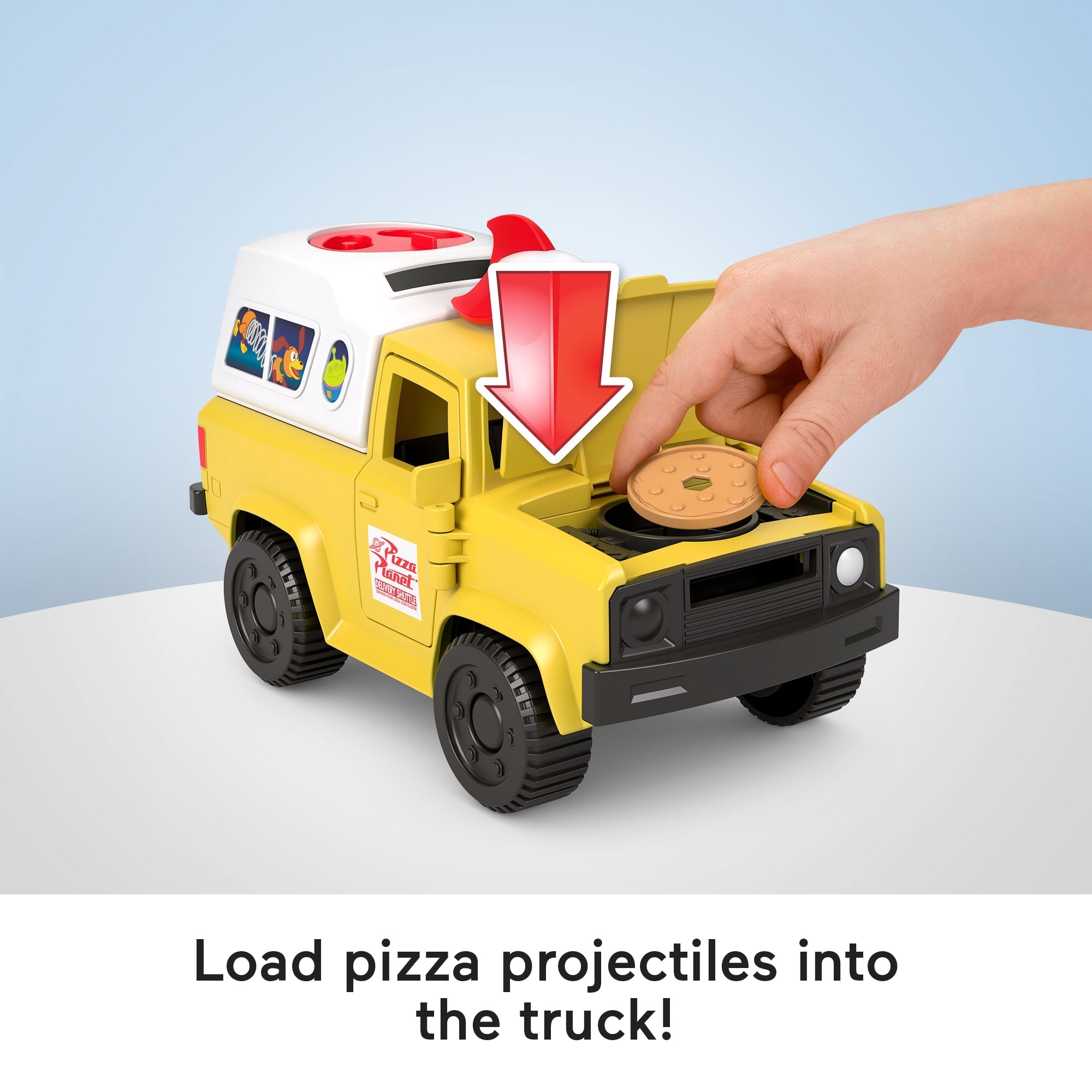 Imaginext Disney And Pixar Toy Story Pizza Planet Truck With Buzz Lightyear & Alien Action Figures