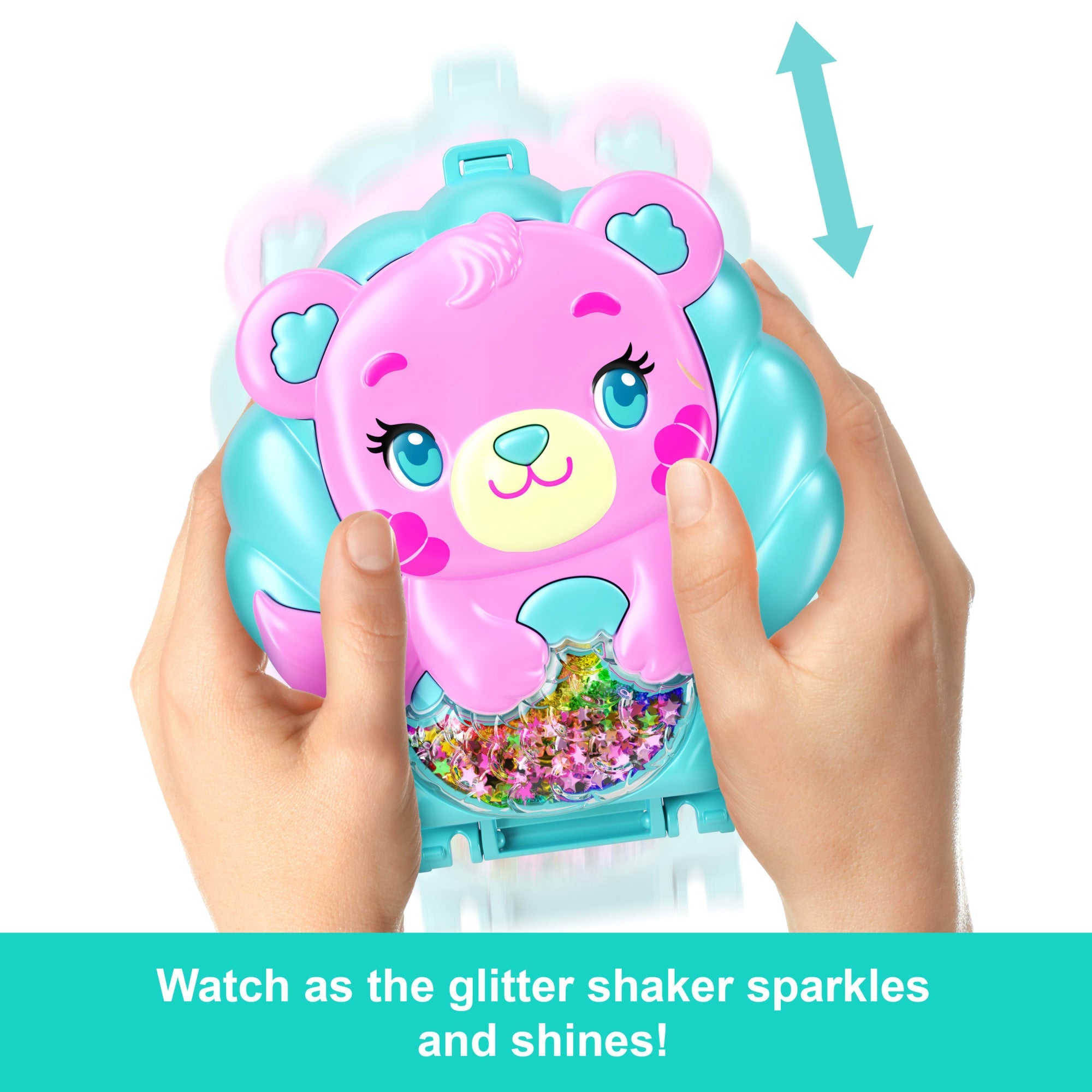 Polly Pocket Glitter Island Compact Playset With 1 Micro Mermaid Doll And Ocean Pets, Travel Toy With Themed Accessories