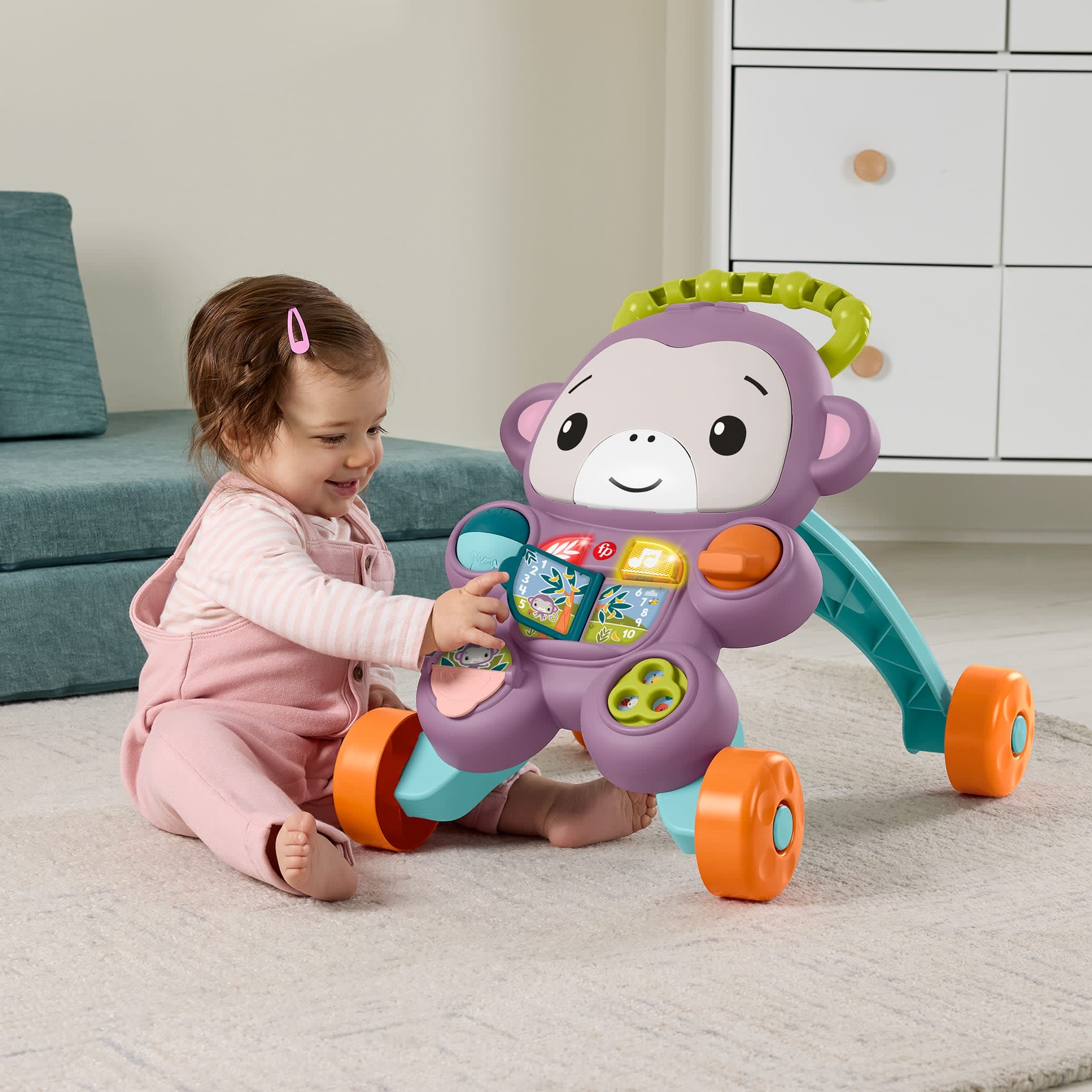 Fisher-Price Andadera para Bebés Aprende Conmigo Amigo Mono