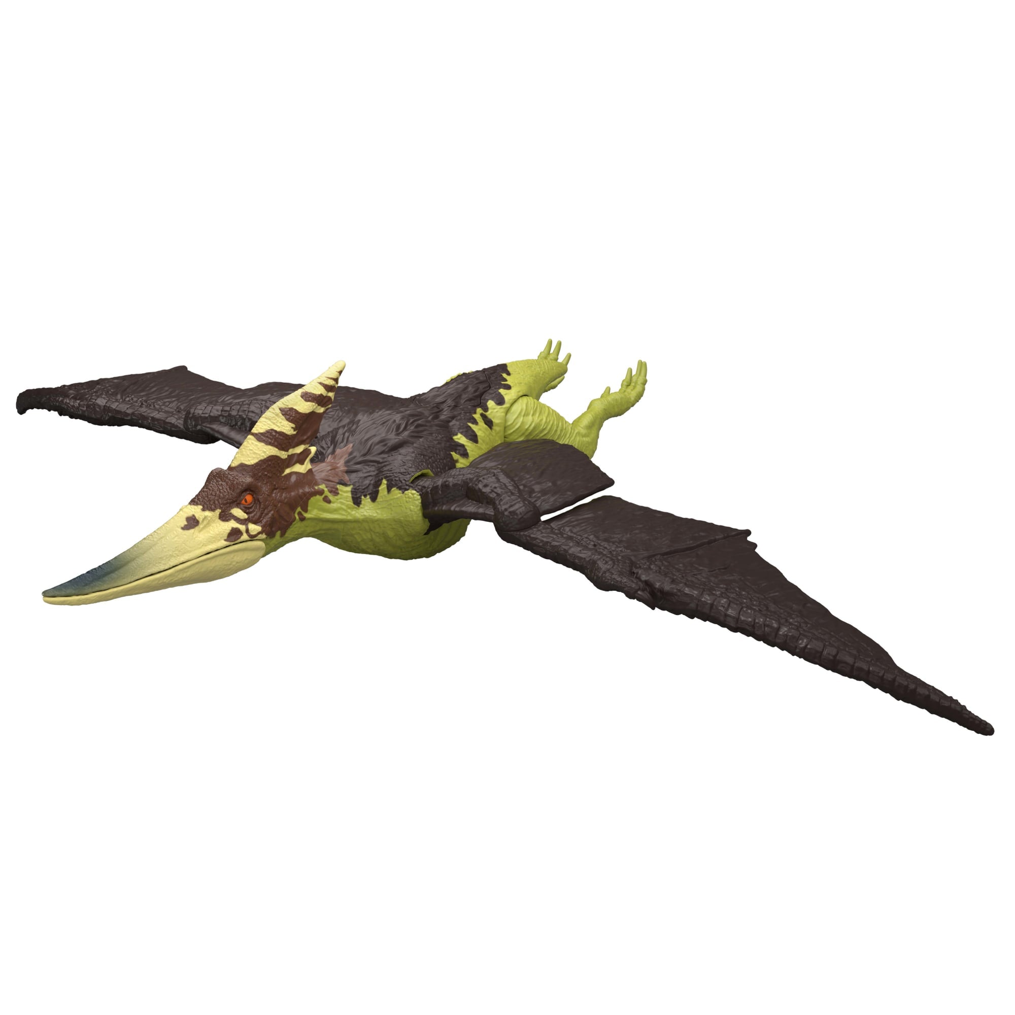 Jurassic World Wild Roar Pteranodon Dinosaur Action Figure Toy, Attack, Light & Sound, Scan Code