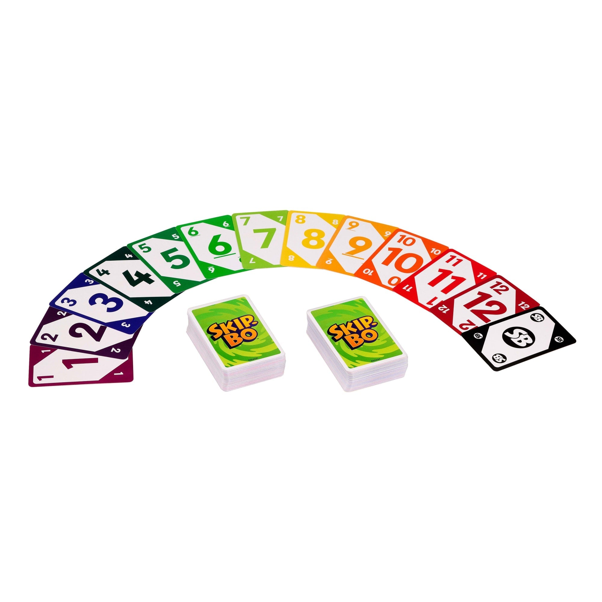 Skip-Bo Card Game For Kids, Adults & Families, Color Blind Accessible Deck For 2 To 6 Players